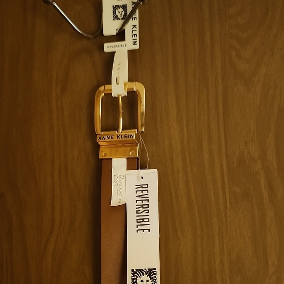 Anne Klein Dual-Tone Black and Gold Belt - Picture 2 of 4